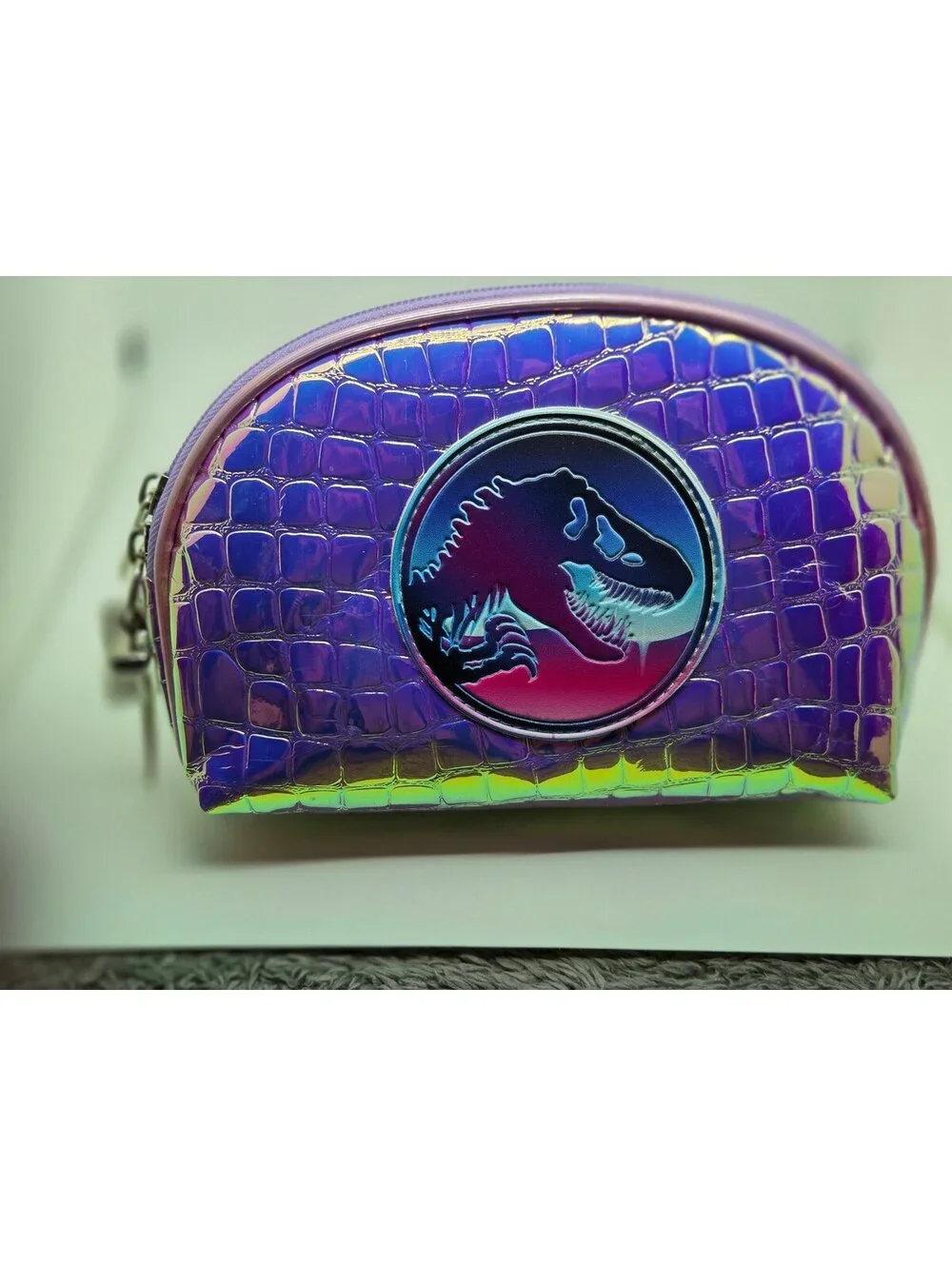 Profusion Jurassic World T-Rex Holographic Makeup Cosmetic Bag Dinosaur